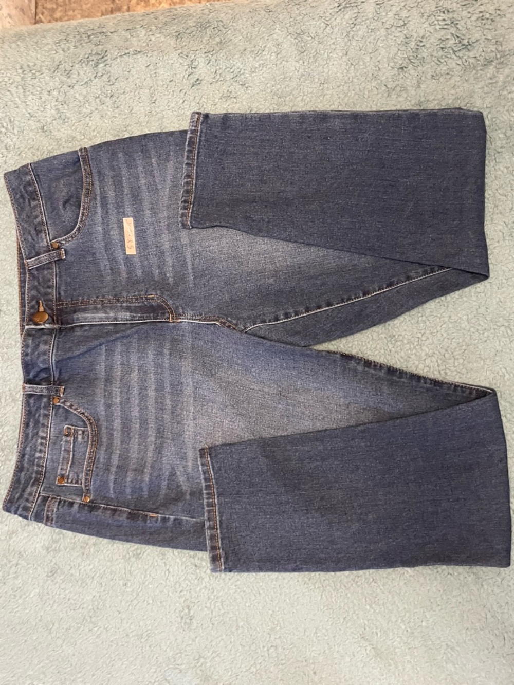 d. jeans Indigo Blue Denim Waist Label Detail